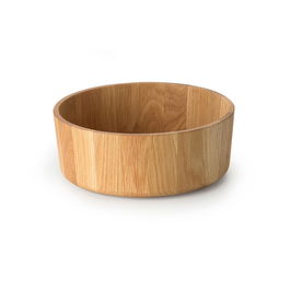 Continenta Ensaladera 31 cm (6 Unidades) Madera de Roble Europeo Hecha a Mano con Aceite Apto para Alimentos